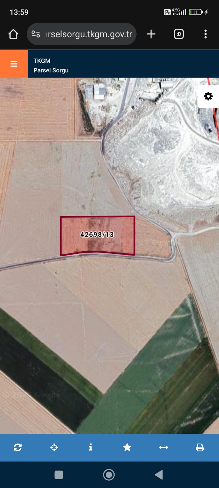 KONYA KARAÖMERLER KÖYÜN DE 5000 M2 HİSSELİ TARLA SATLIK TIR